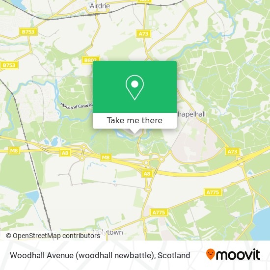 Woodhall Avenue (woodhall newbattle) map