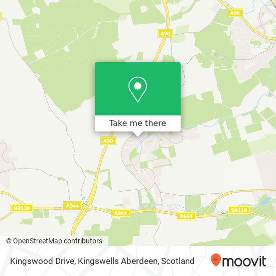 Kingswood Drive, Kingswells Aberdeen map
