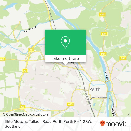 Elite Motors, Tulloch Road Perth Perth PH1 2RW map