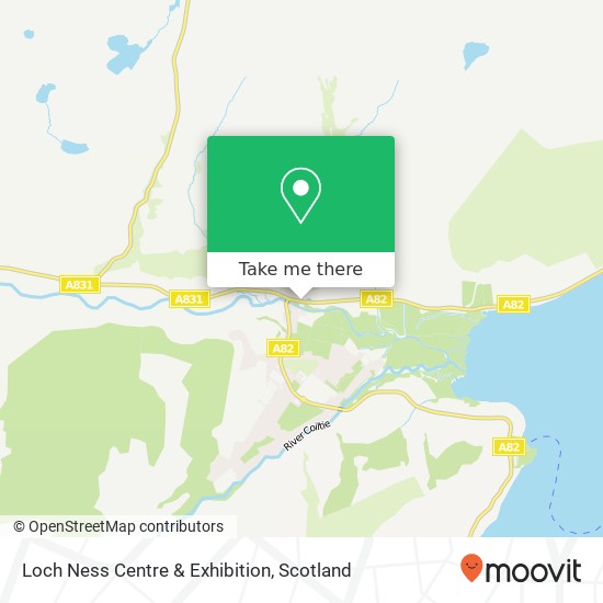 Loch Ness Centre & Exhibition map