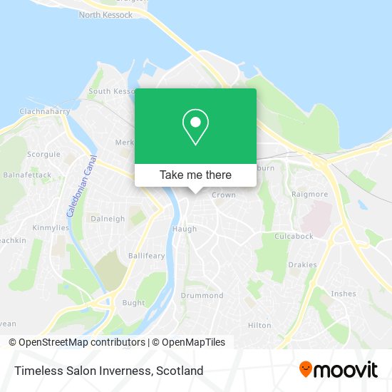 Timeless Salon Inverness map