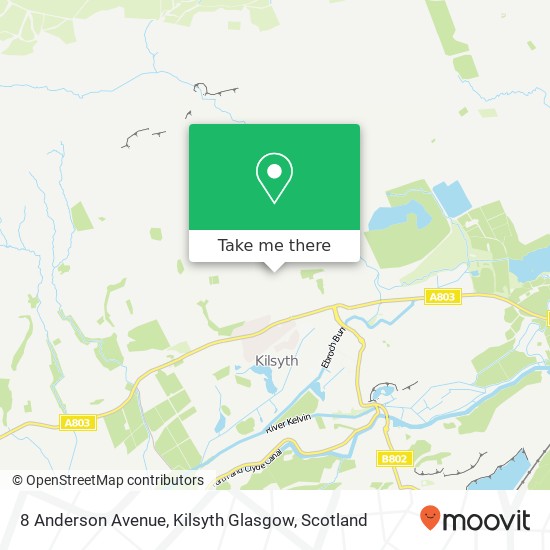 8 Anderson Avenue, Kilsyth Glasgow map