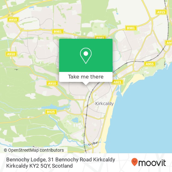 Bennochy Lodge, 31 Bennochy Road Kirkcaldy Kirkcaldy KY2 5QY map