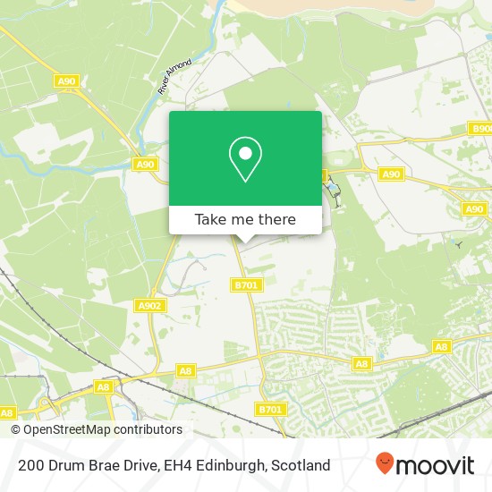 200 Drum Brae Drive, EH4 Edinburgh map