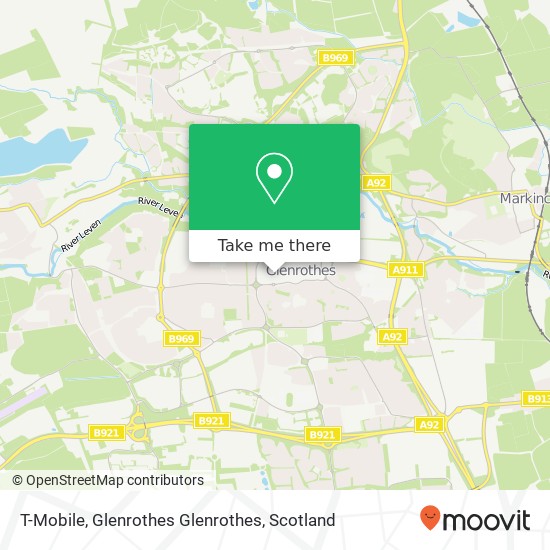 T-Mobile, Glenrothes Glenrothes map