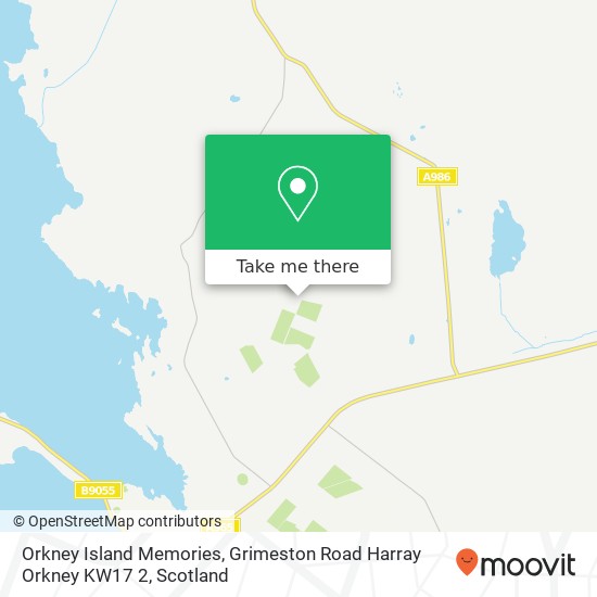 Orkney Island Memories, Grimeston Road Harray Orkney KW17 2 map