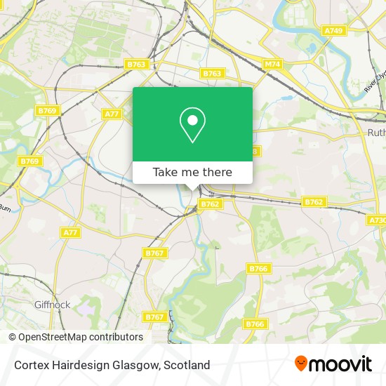 Cortex Hairdesign Glasgow map