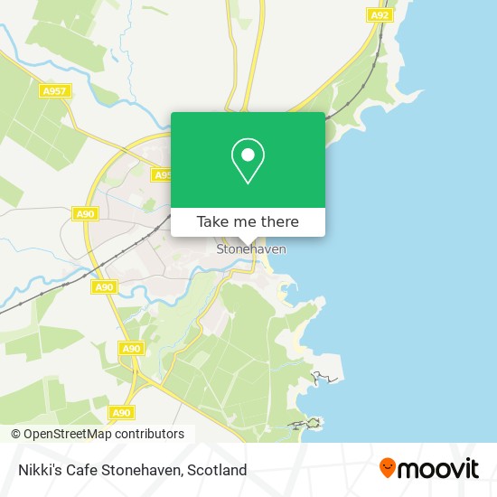 Nikki's Cafe Stonehaven map