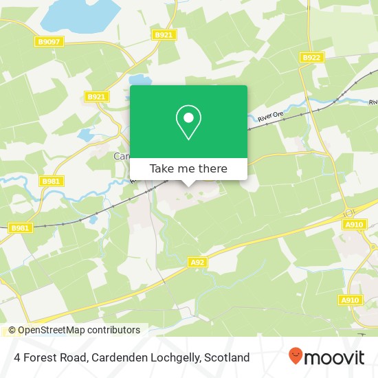 4 Forest Road, Cardenden Lochgelly map