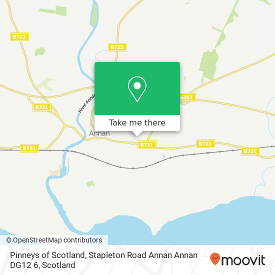 Pinneys of Scotland, Stapleton Road Annan Annan DG12 6 map