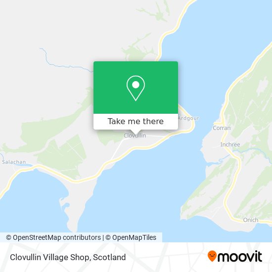 Clovullin Village Shop map