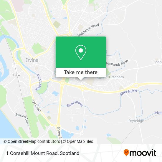 1 Corsehill Mount Road map
