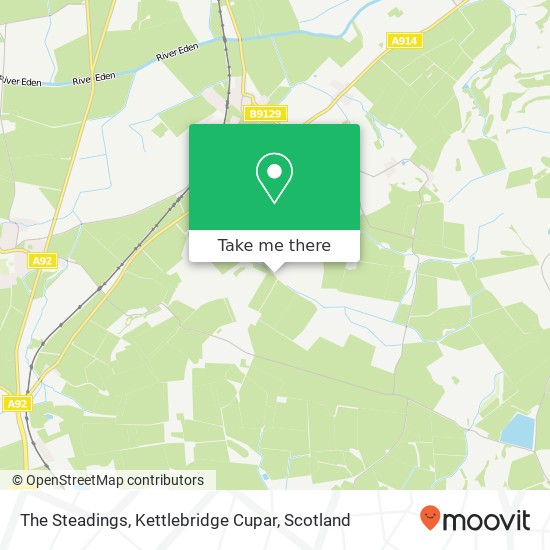 The Steadings, Kettlebridge Cupar map