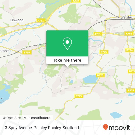 3 Spey Avenue, Paisley Paisley map