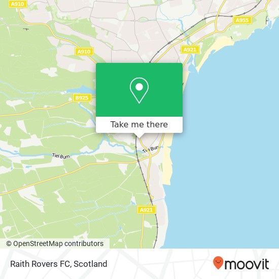 Raith Rovers FC map