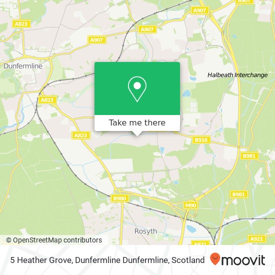 5 Heather Grove, Dunfermline Dunfermline map