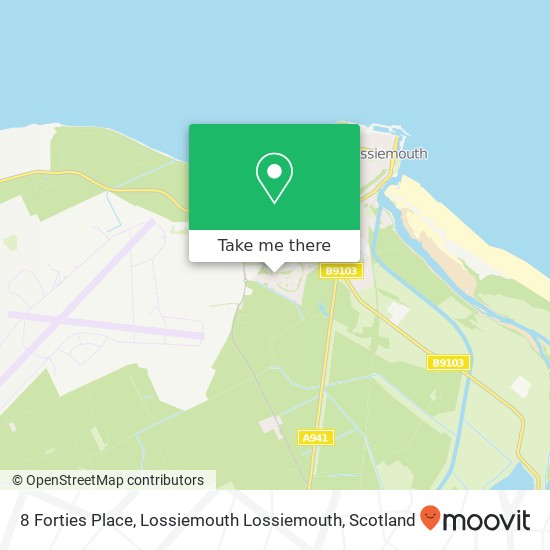 8 Forties Place, Lossiemouth Lossiemouth map