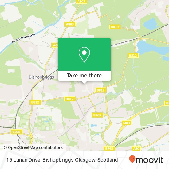 15 Lunan Drive, Bishopbriggs Glasgow map