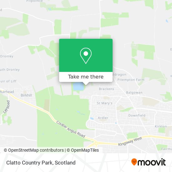 Clatto Country Park map