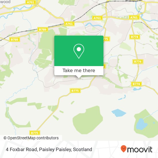 4 Foxbar Road, Paisley Paisley map
