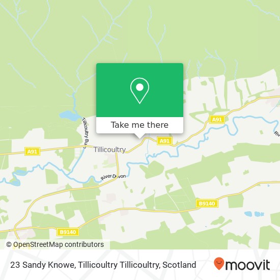 23 Sandy Knowe, Tillicoultry Tillicoultry map