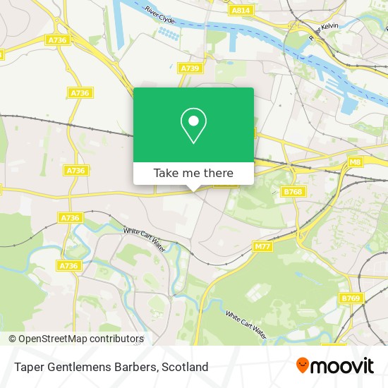 Taper Gentlemens Barbers map