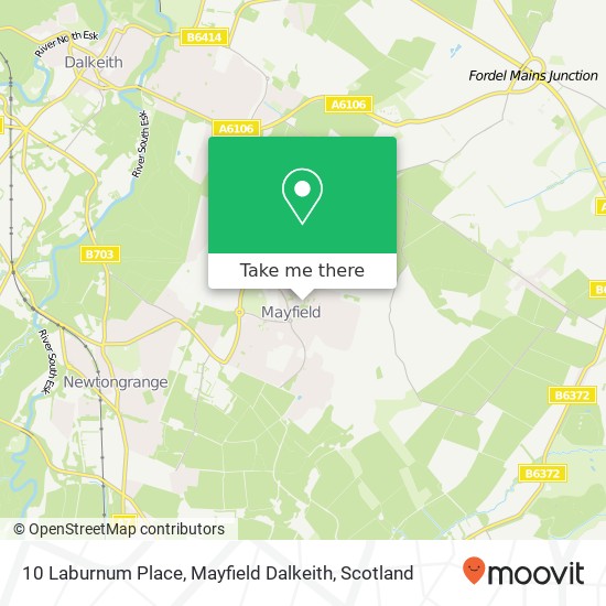 10 Laburnum Place, Mayfield Dalkeith map