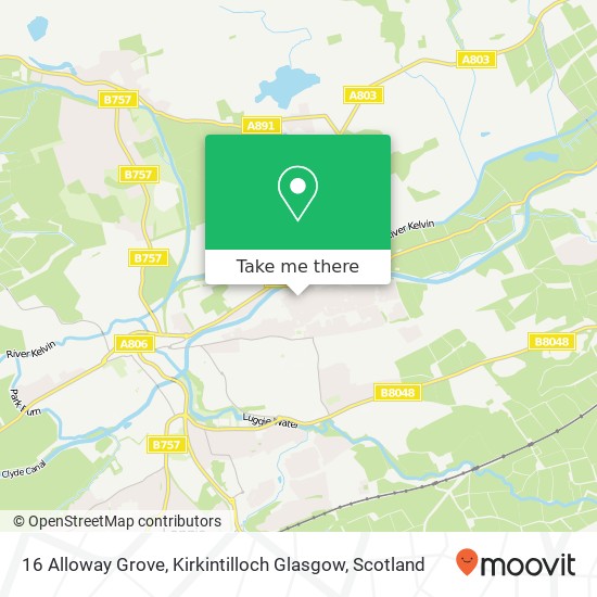 16 Alloway Grove, Kirkintilloch Glasgow map