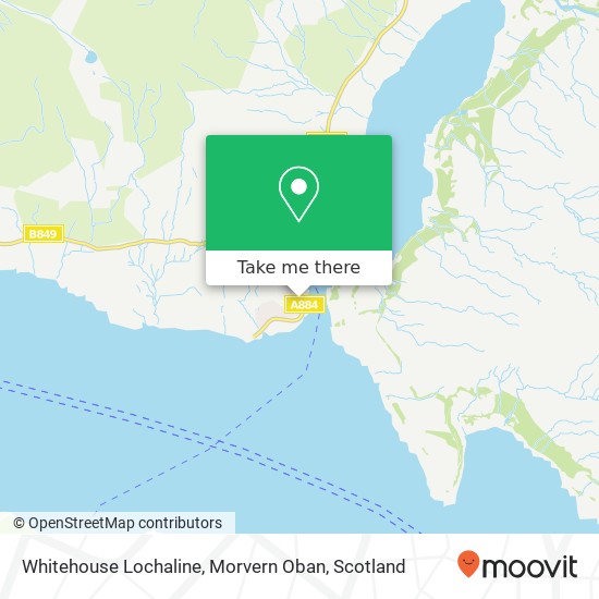Whitehouse Lochaline, Morvern Oban map