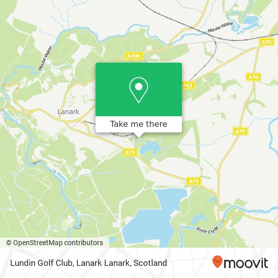Lundin Golf Club, Lanark Lanark map
