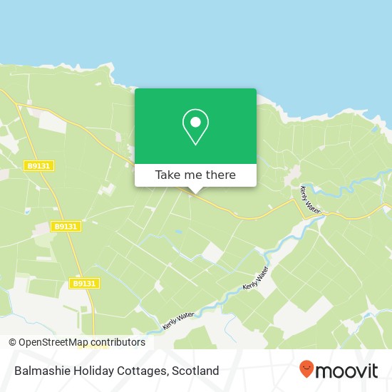 Balmashie Holiday Cottages map