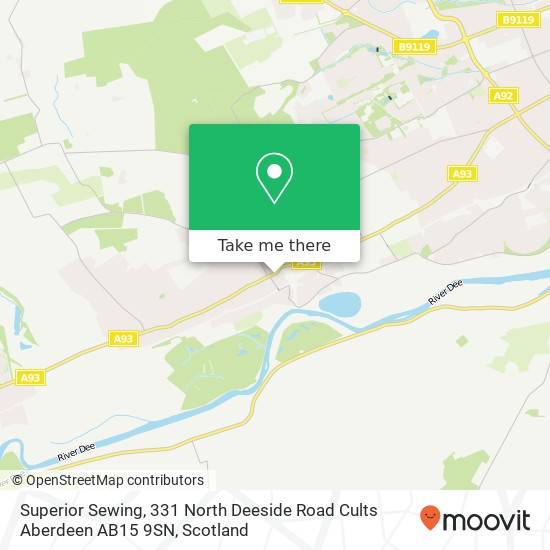 Superior Sewing, 331 North Deeside Road Cults Aberdeen AB15 9SN map