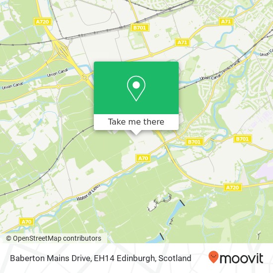 Baberton Mains Drive, EH14 Edinburgh map