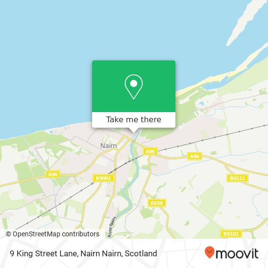 9 King Street Lane, Nairn Nairn map