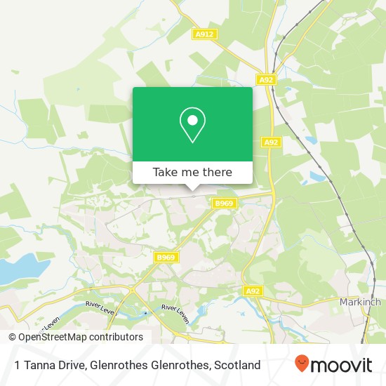 1 Tanna Drive, Glenrothes Glenrothes map