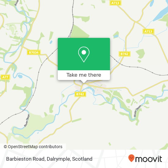 Barbieston Road, Dalrymple map