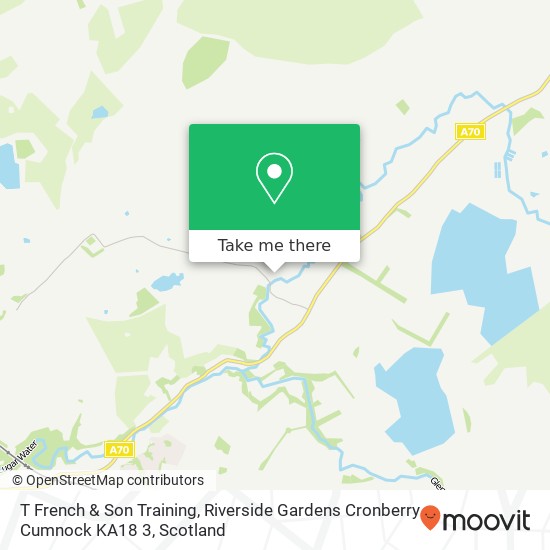 T French & Son Training, Riverside Gardens Cronberry Cumnock KA18 3 map