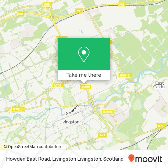 Howden East Road, Livingston Livingston map