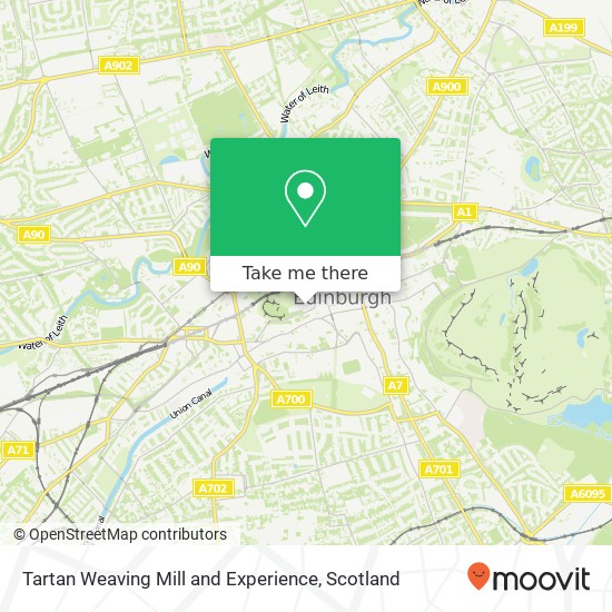 Tartan Weaving Mill and Experience map