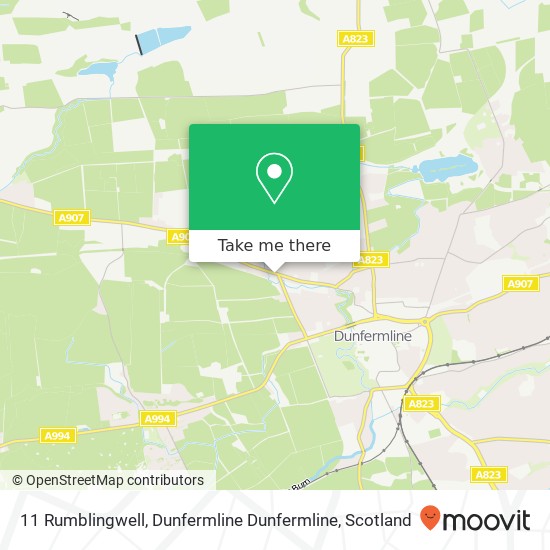 11 Rumblingwell, Dunfermline Dunfermline map