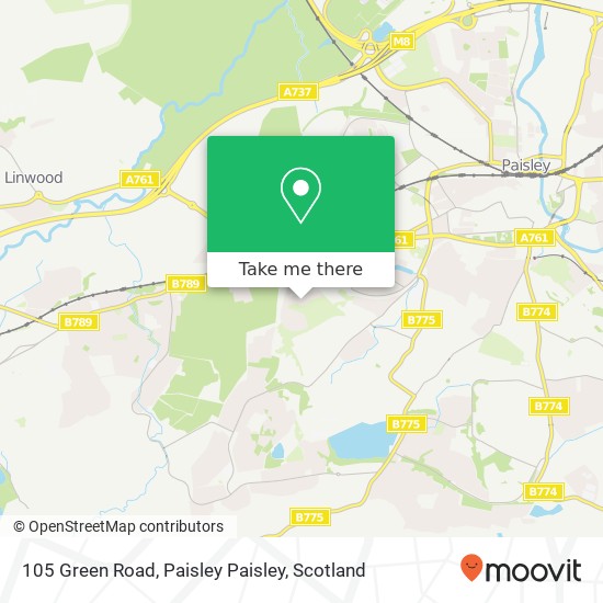 105 Green Road, Paisley Paisley map