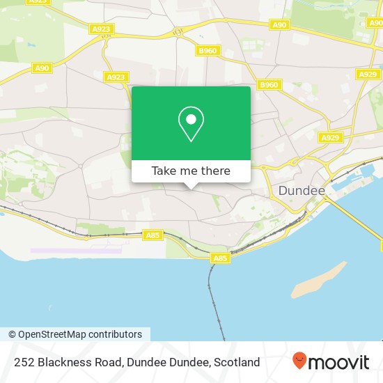 252 Blackness Road, Dundee Dundee map
