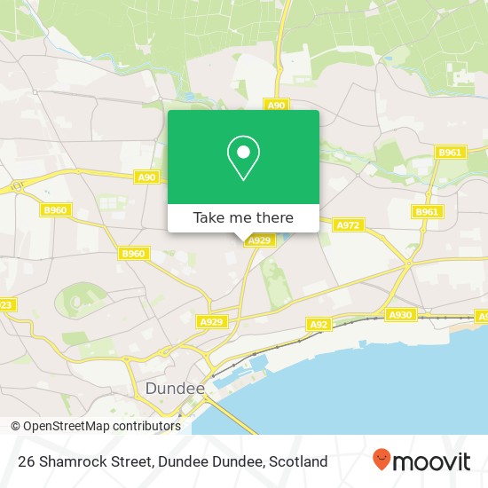 26 Shamrock Street, Dundee Dundee map