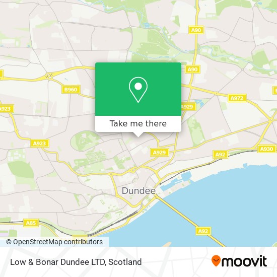 Low & Bonar Dundee LTD map