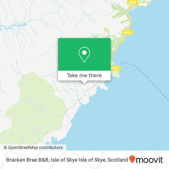 Bracken Brae B&B, Isle of Skye Isle of Skye map