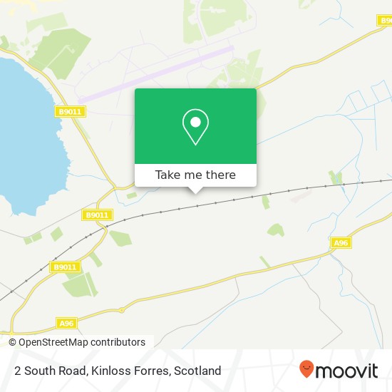 2 South Road, Kinloss Forres map