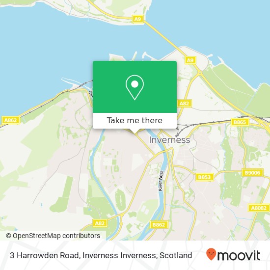 3 Harrowden Road, Inverness Inverness map