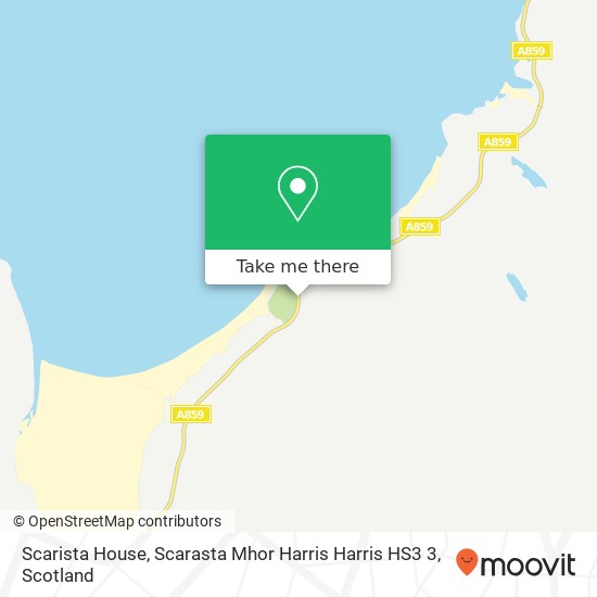 Scarista House, Scarasta Mhor Harris Harris HS3 3 map