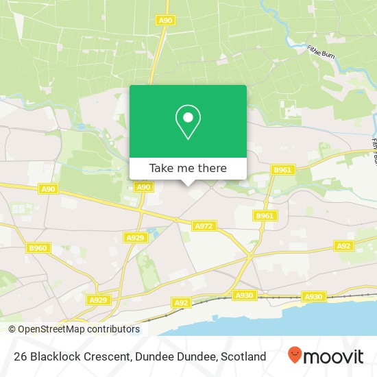 26 Blacklock Crescent, Dundee Dundee map