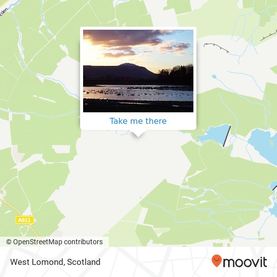 West Lomond map